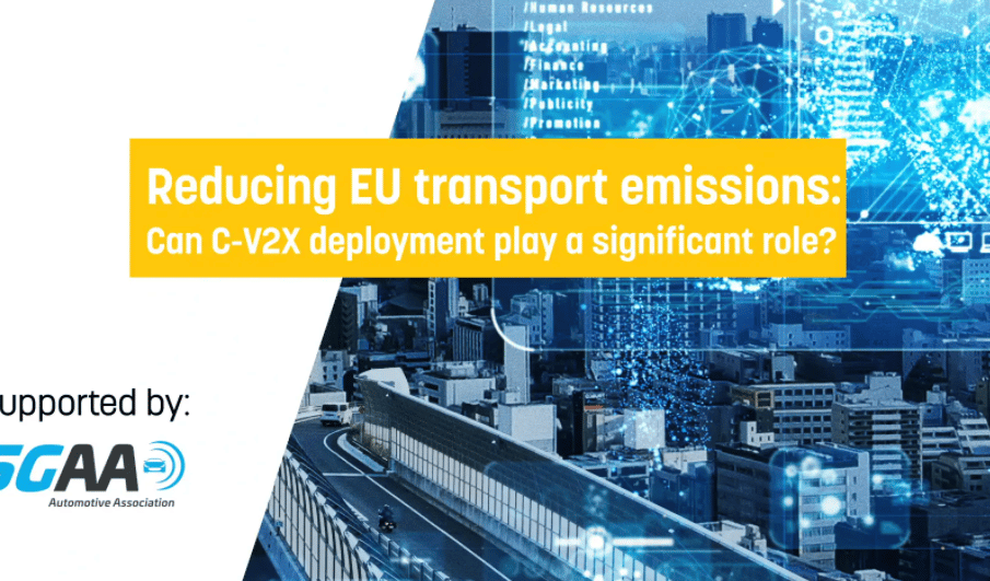 Reducing EU Transport Emissions: Can C-V2X Deployment play a Significant Role?