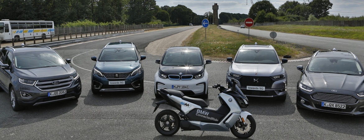 5GAA, BMW Group, Ford and Groupe PSA Exhibit First European Demonstration of C-V2X Direct Communication Interoperability Between Multiple Automakers