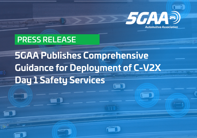 5GAA Publishes Comprehensive Guidance for Deployment of C-V2X Day 1 Safety Services