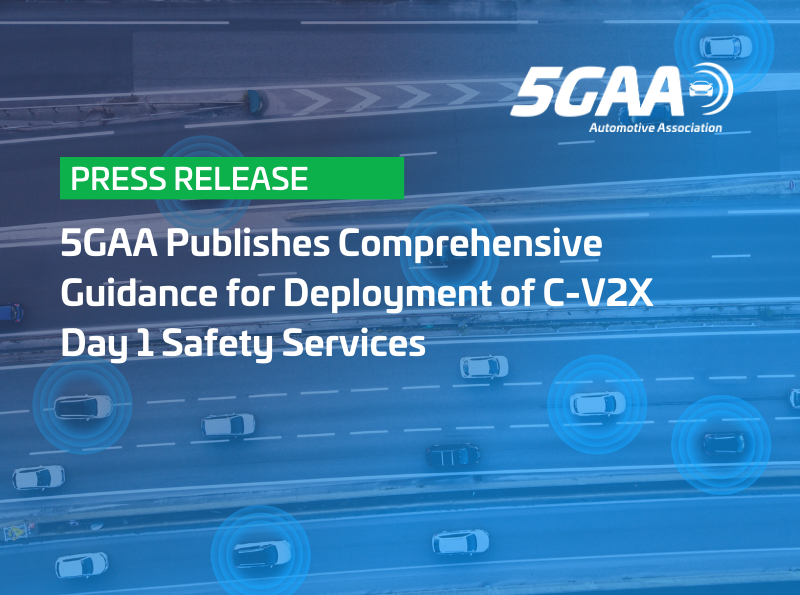 5GAA Publishes Comprehensive Guidance for Deployment of C-V2X Day 1 Safety Services 