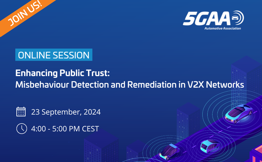 Online Session – Enhancing Public Trust: Misbehaviour Detection and Remediation in V2X Networks