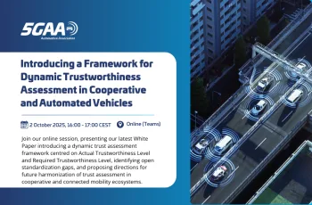 5GAA Online Session: Introducing a Framework for Dynamic Trustworthiness Assessment in Cooperative and Automated Vehicles