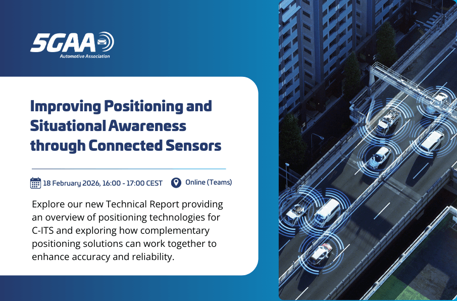 5GAA Online Session: Improving Positioning and Situational Awareness through Connected Sensors