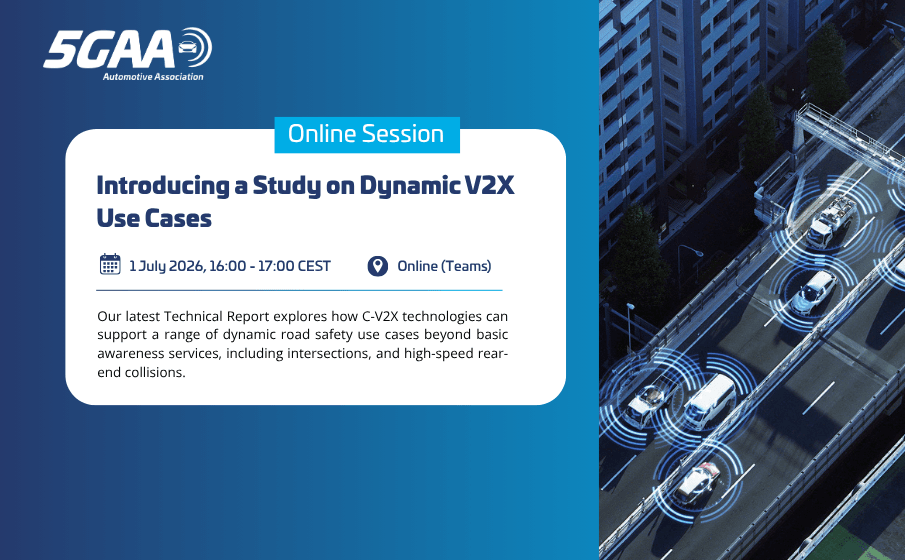 5GAA Online Session: Introducing a Study on Dynamic V2X Use Cases