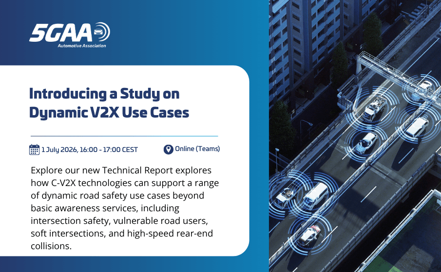 5GAA Online Session: Introducing a Study on Dynamic V2X Use Cases